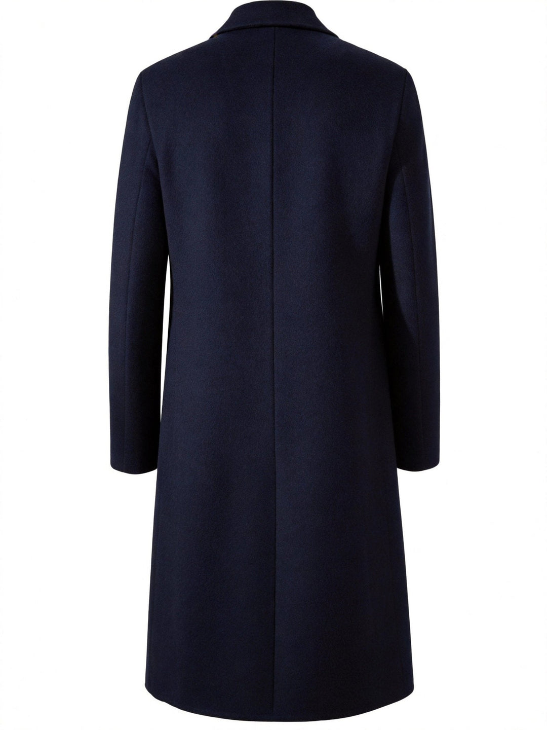 Sophisticated men's classic long trench coat, versatile outerwear for a refined business look.