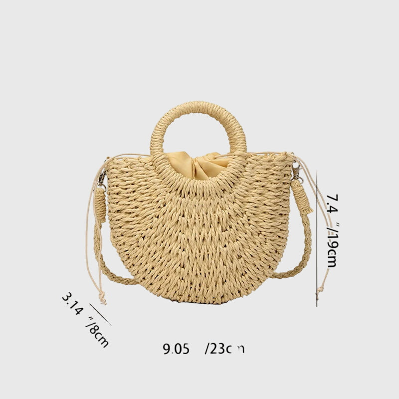 Women's Natural Raffia Tote Bag