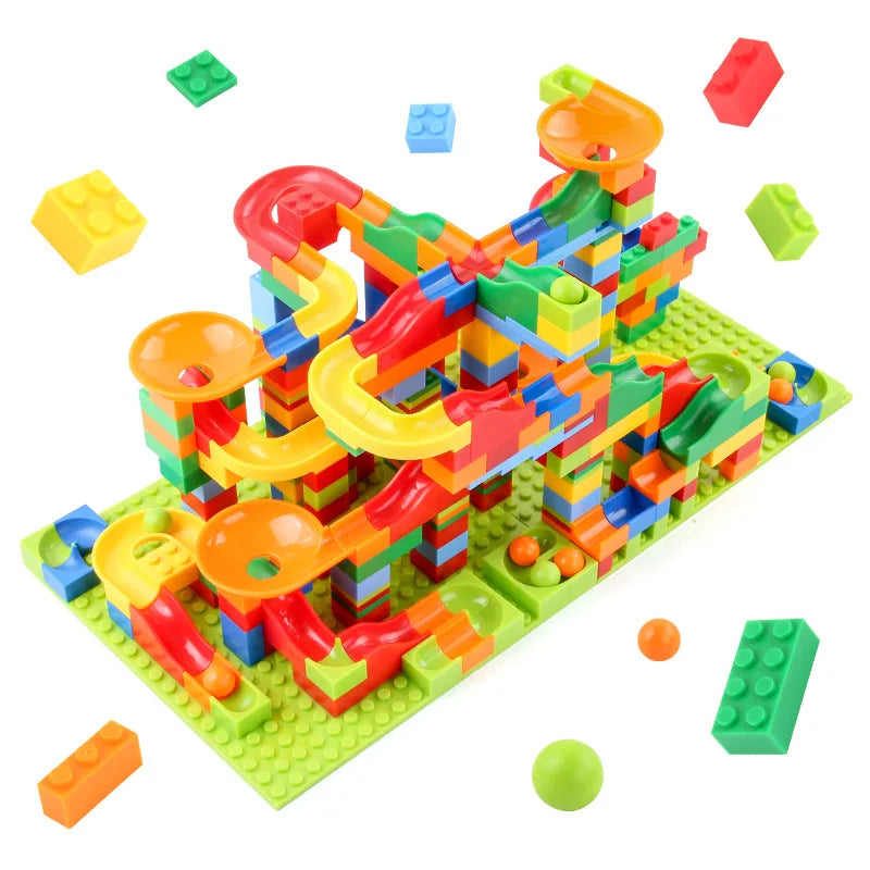 Complete Kids' Marble Run building set. An educational construction toy promoting STEM skills & creative thinking.