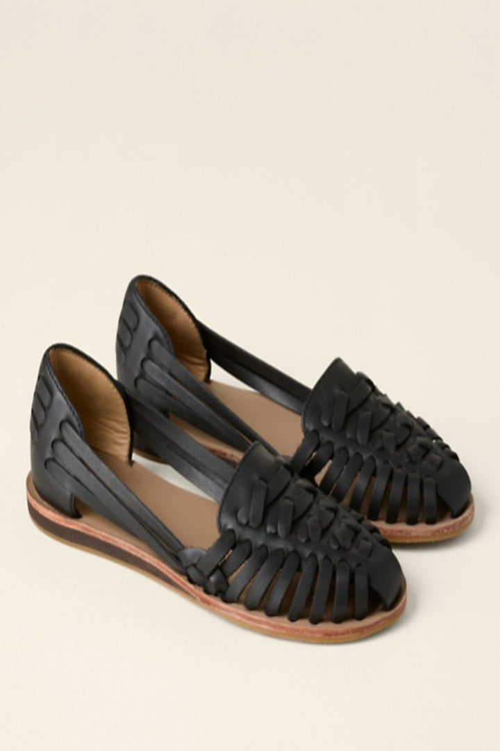 Supportive women's slip-on orthopedic wedge sandals. Comfortable summer footwear with an elegant braided design.