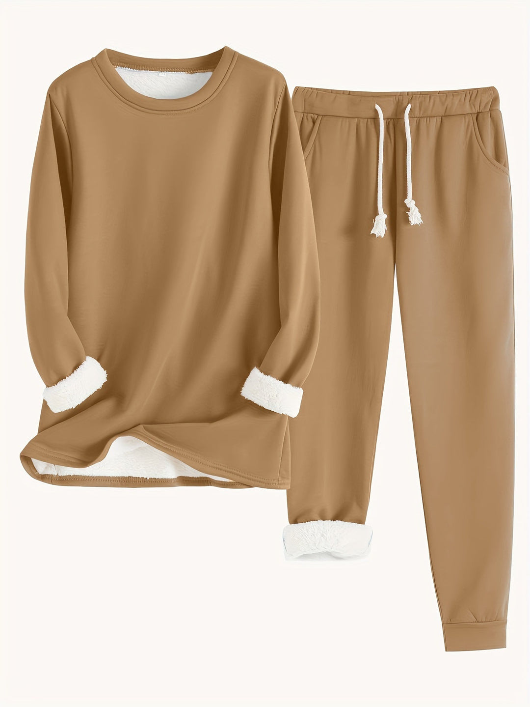 Ultimate comfort women's cozy two-piece set, ideal for relaxing at home or casual style.
