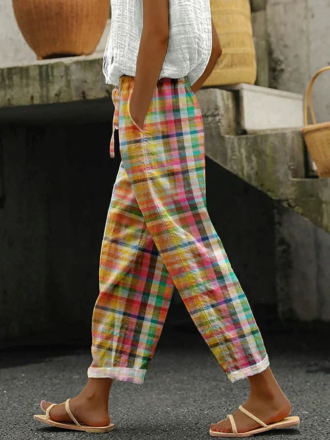 Women's Checkered Comfort Pants