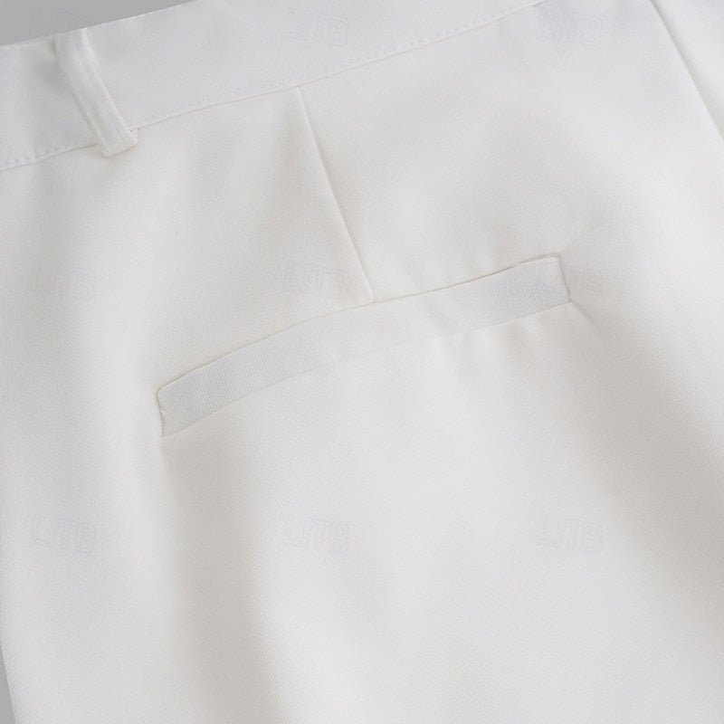 High-quality men's straight-leg dress pants, offering comfort and style for versatile formal wear.