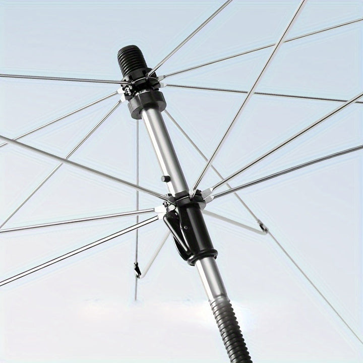 SafeShade stroller umbrella ensures child protection from sun & wind. UV blocking, portable design.