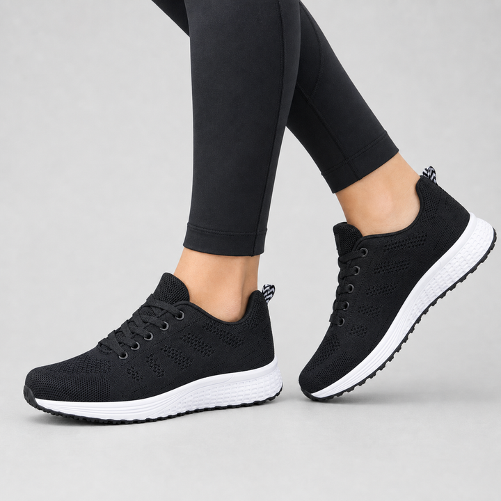 Supportive women's zero-drop walking shoes, designed for all-day ease and everyday wear.
