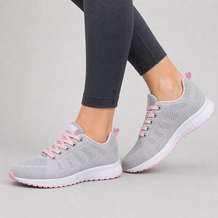 Breathable women's flats, ideal for daily wear, providing lightweight comfort & foot support.