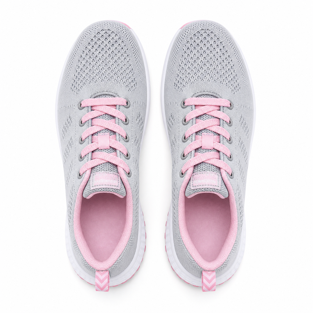 Durable women's everyday flats, anti-slip & lightweight for walking comfort & daily support.