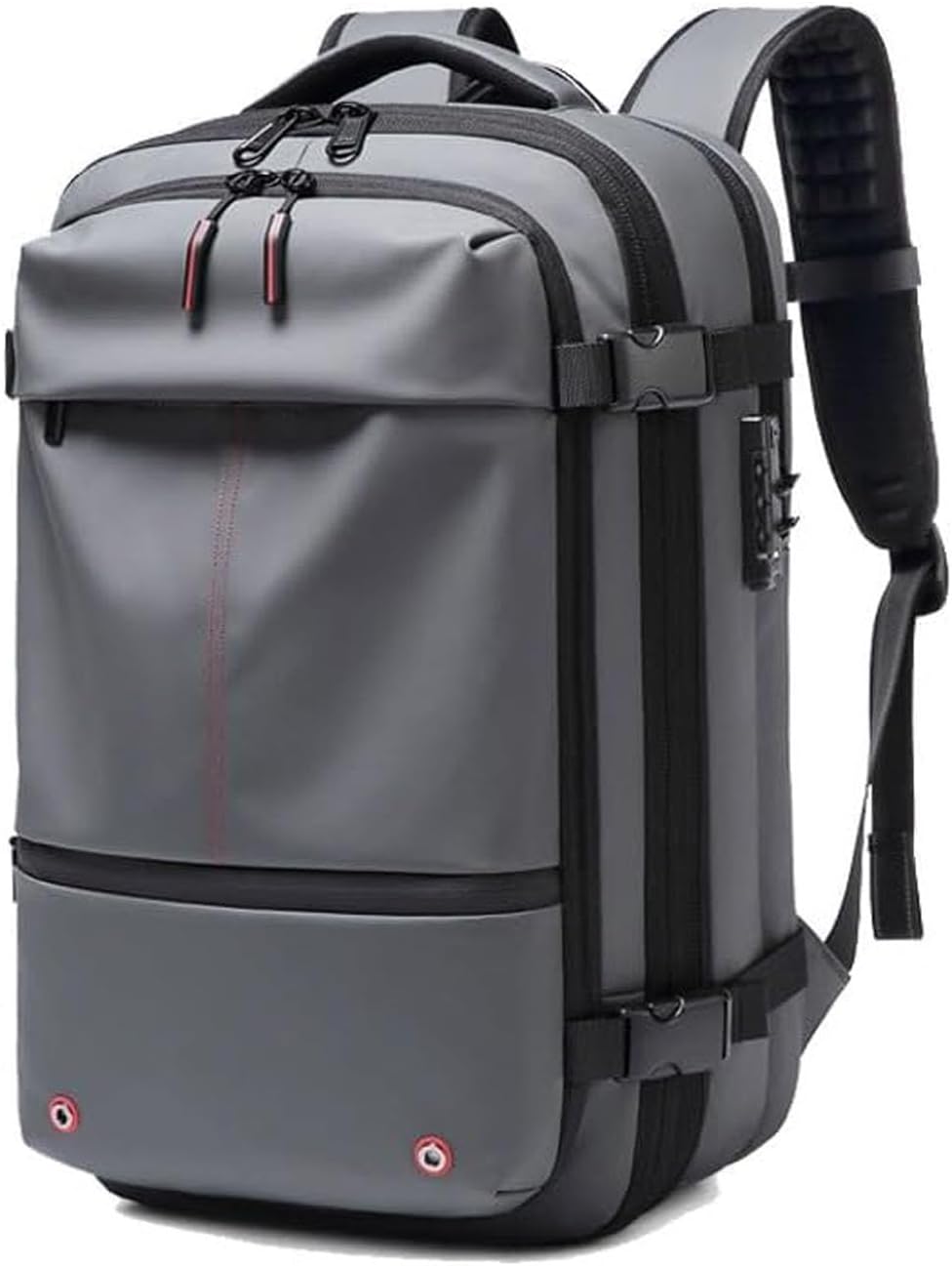 Waterproof expandable carry-on backpack, featuring anti-theft design & spacious compartments.