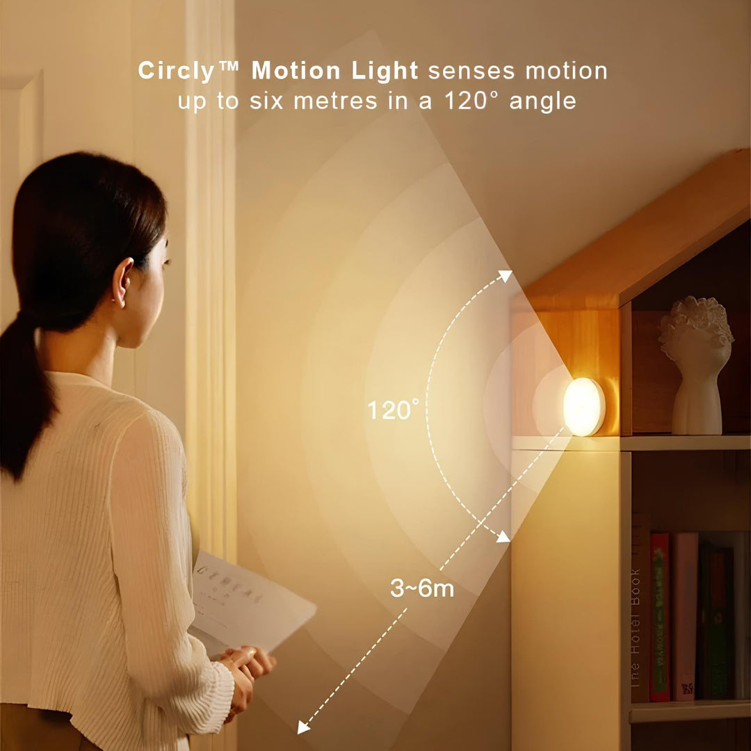 Nvroome motion sensor light, USB rechargeable & magnetic, provides automatic warm white light for dark areas.