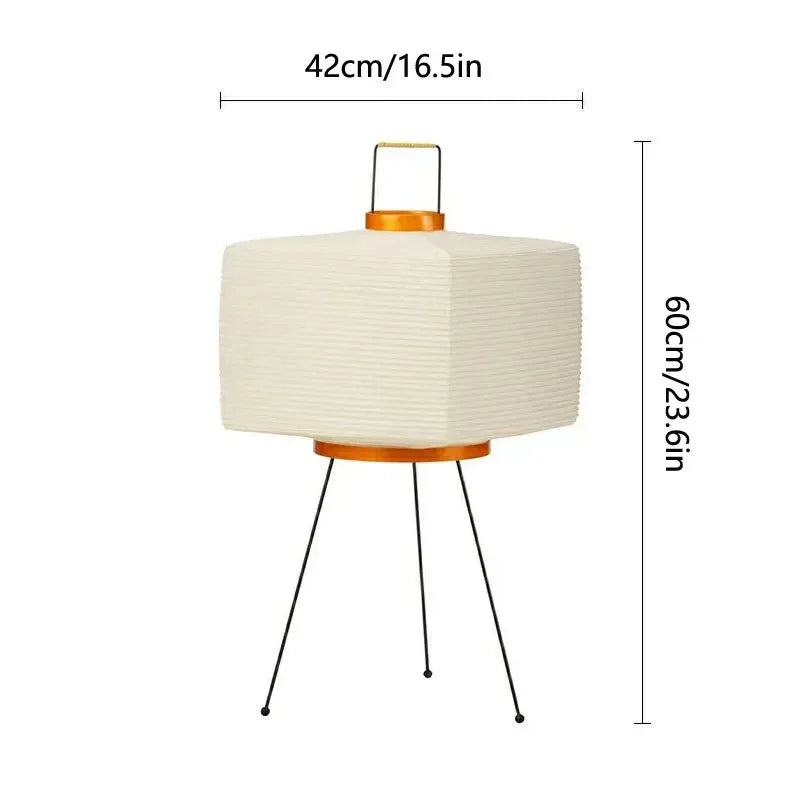Sleek modern floor lamp with Japanese aesthetic, minimalist design for ambient lighting in any room.