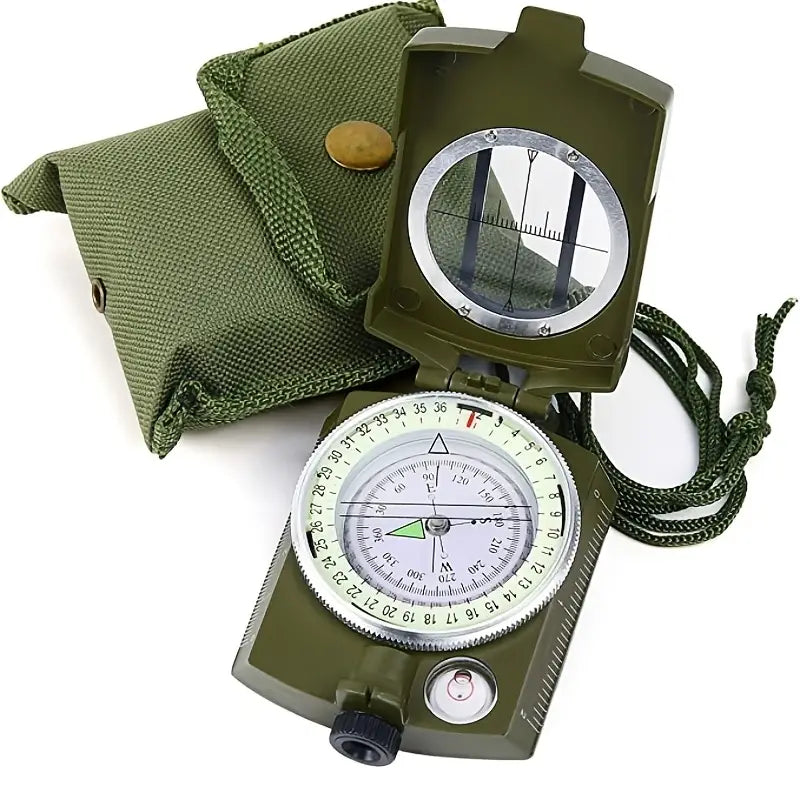 Professional survival compass for outdoor hiking & camping navigation. Durable gear for adventure & emergency.