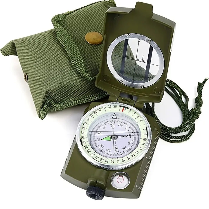Professional survival compass for outdoor hiking & camping navigation. Durable gear for adventure & emergency.