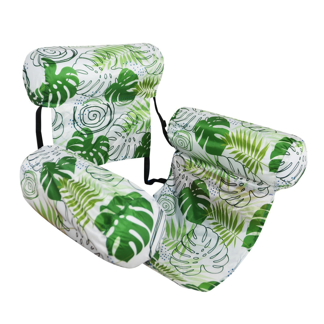 Durable, comfortable inflatable pool float lounger; perfect water hammock for adults.