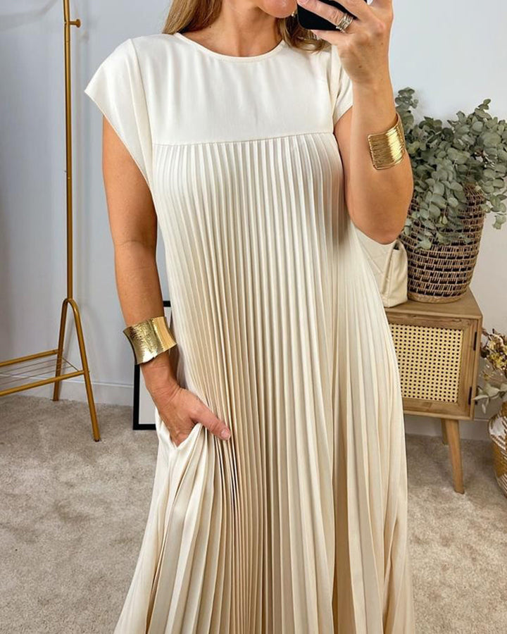 Women's Pleated Maxi Dress