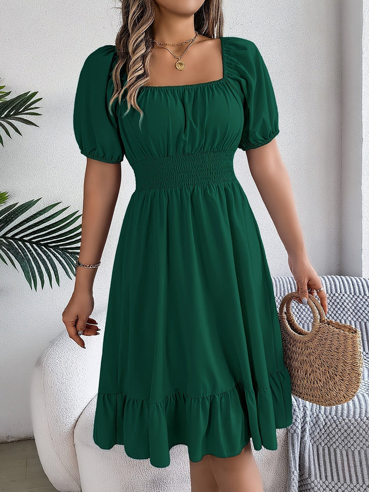 Sophia Puff Sleeve Midi Dress