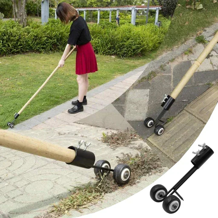 Handheld weeding tool designed for effortless removal of weeds in lawns and flowerbeds.