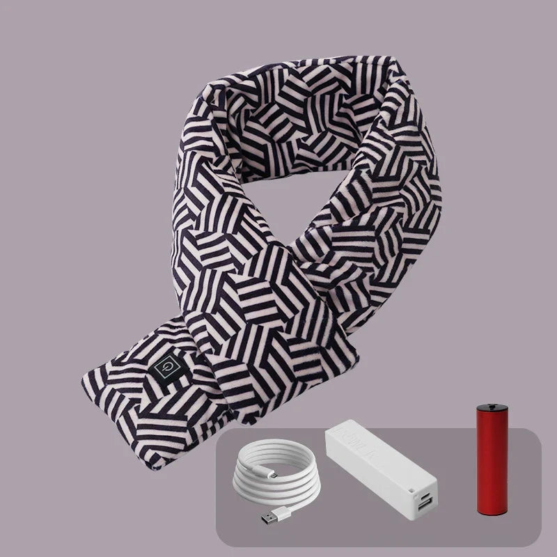 Keep warm with this electric heated scarf, a thermal neck warmer for ultimate winter comfort.