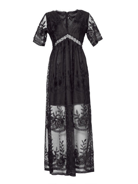 Comfortable women's flowy maxi dress, perfect for casual summer wear or elegant evening events.