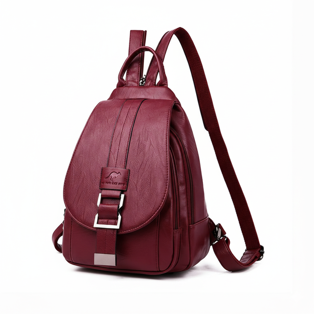 Women's elegant travel backpack, anti-theft features & waterproof material for secure, stylish journeys.