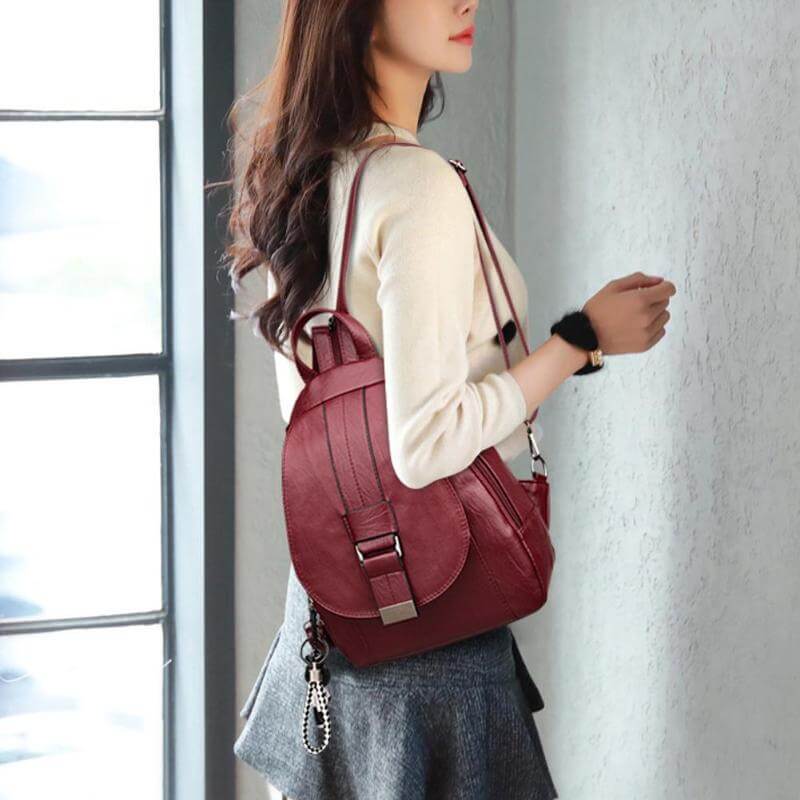 Practical women's work backpack, anti-theft & waterproof. Stylish and durable for daily essentials.