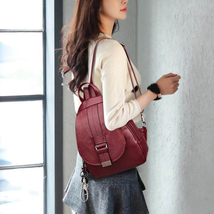 Practical women's work backpack, anti-theft & waterproof. Stylish and durable for daily essentials.