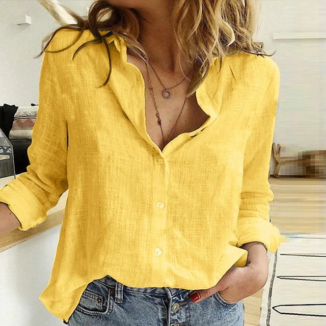 Women's Versatile Button-Down Blouse for Effortless Style