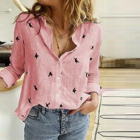 Women's Versatile Button-Down Blouse for Effortless Style