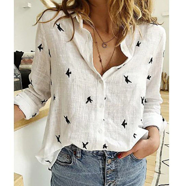Women's Versatile Button-Down Blouse for Effortless Style