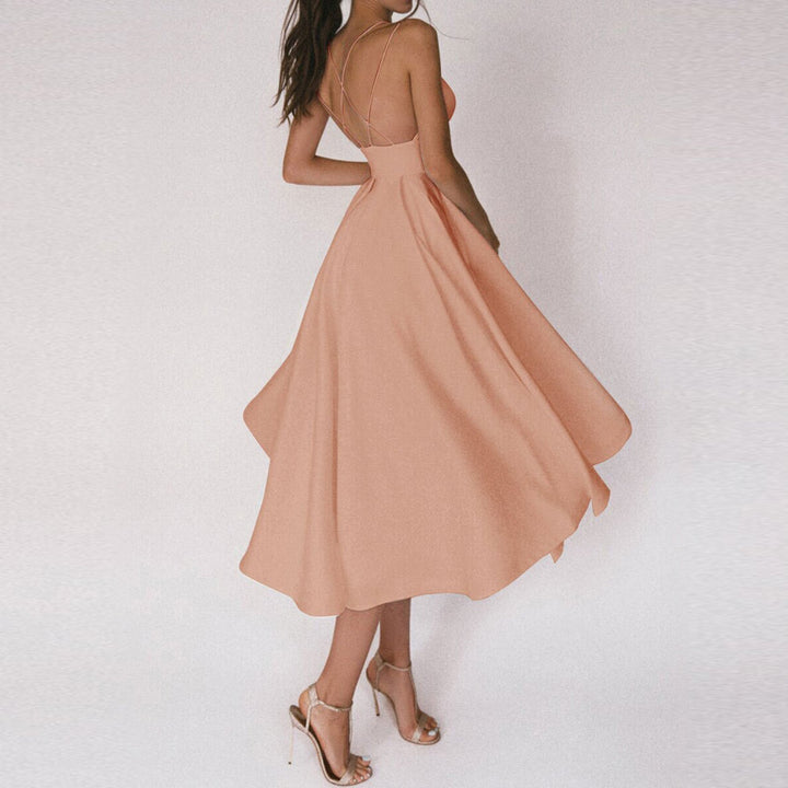 Formal women's elegant dress, a sophisticated choice for evening events and classy attire.