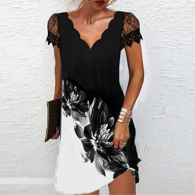 Full-length shot: Women's elegant formal midi dress, featuring exquisite details for special occasions.