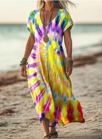 Versatile floral midi dress for women, great as a summer casual or party outfit.