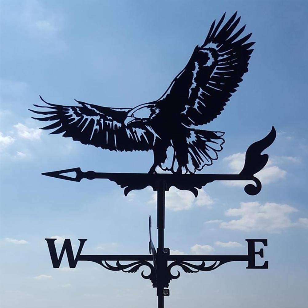 High-quality garden wind vane, decorative metal art and weather indicator.