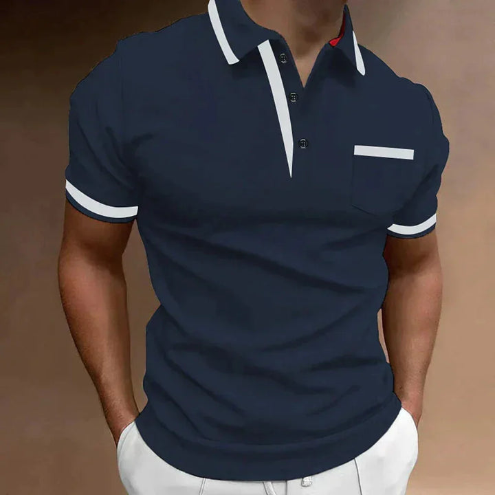 Soft, comfortable men's short sleeve polo shirt with a classic fit. Ideal versatile top for smart casual or everyday wear.