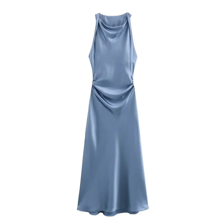 Elegant women's bodycon midi dress, flattering silhouette for evening, casual, or occasion wear.
