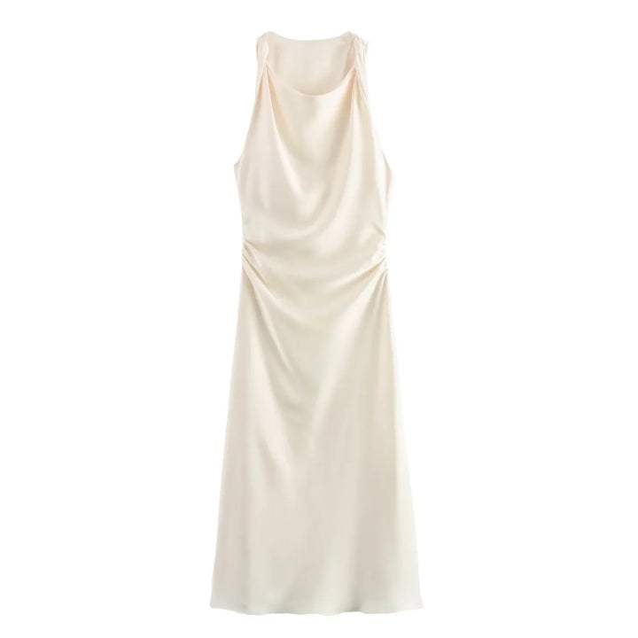 Chic bodycon midi dress for women, offering a flattering and comfortable fit for any sophisticated occasion.