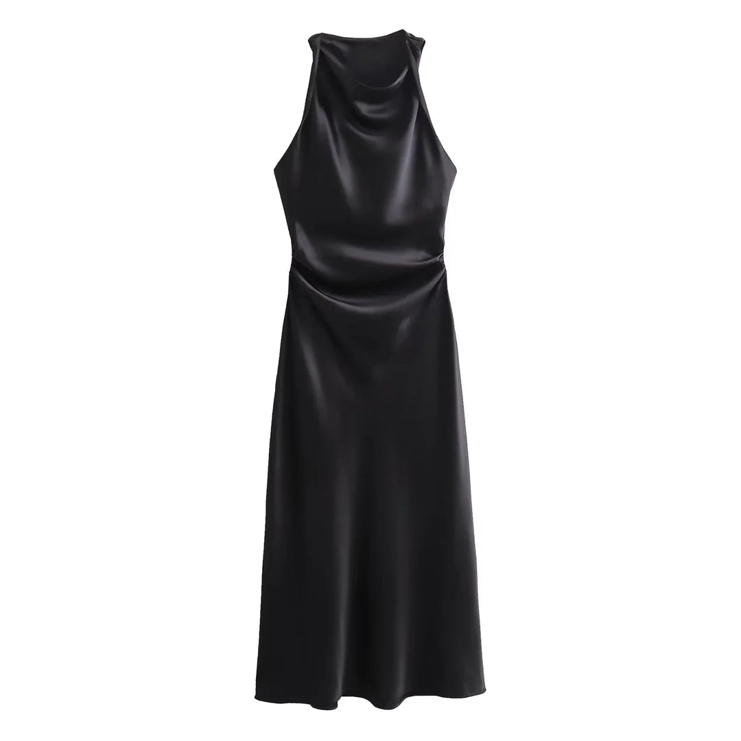 Exquisite elegant bodycon midi dress for women, perfect for a refined evening or special occasion look.