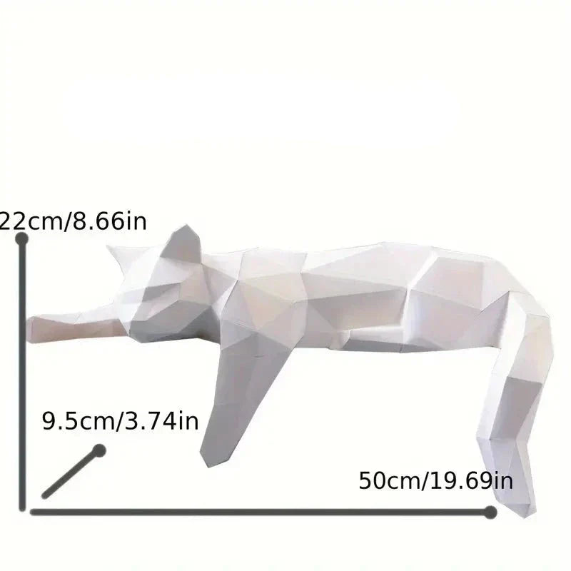 Striking modern cat sculpture, a beautiful minimalist art accent & elegant gift for any contemporary home.