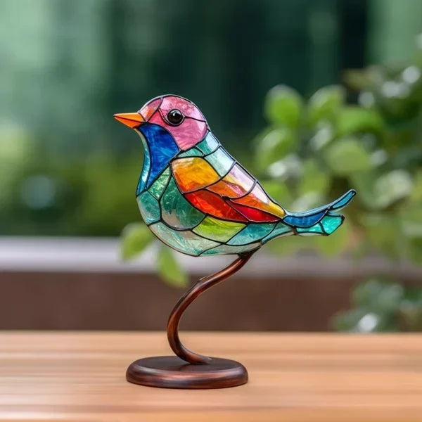 Elegant modern bird sculpture, a striking decorative art piece for home shelves.