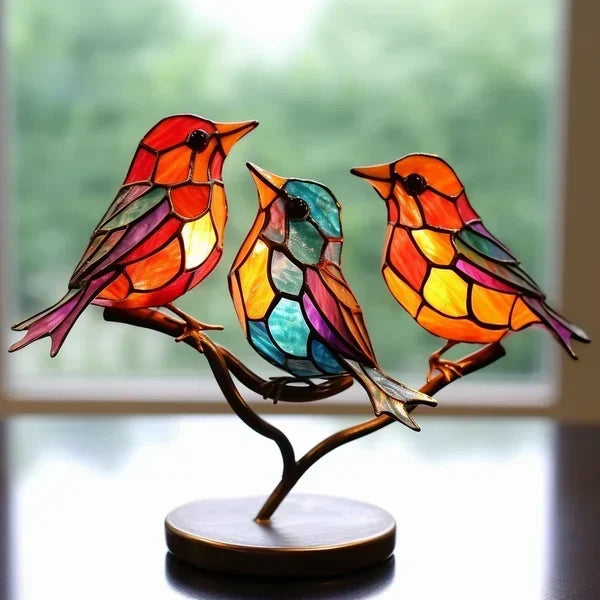 Stylish decorative bird art sculpture, ideal shelf decor for a modern home.