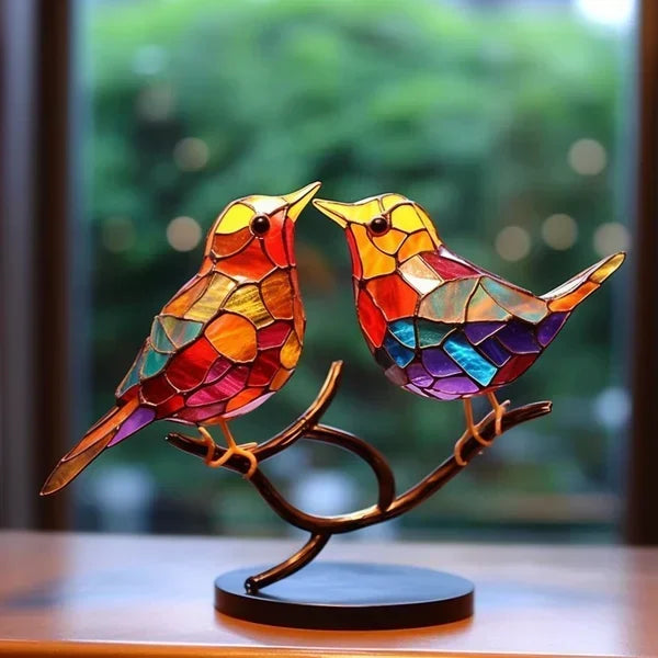 Contemporary bird sculpture, elegant home decor and a unique gift idea.