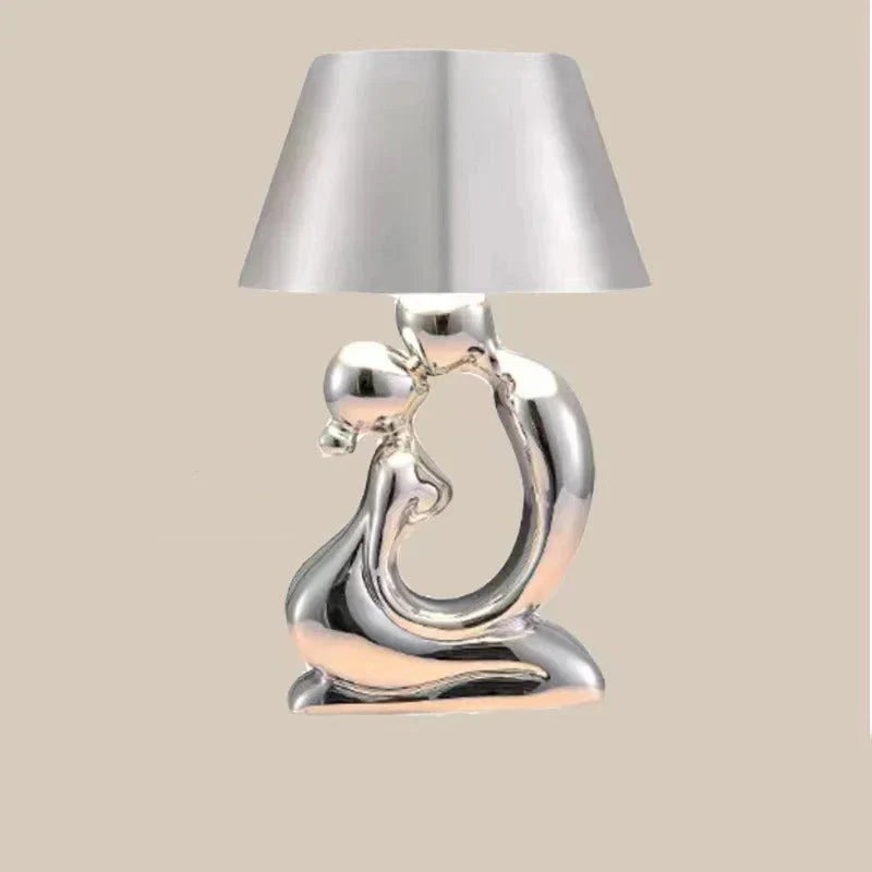 Minimalist table lamp with clean lines, enhancing contemporary home decor.