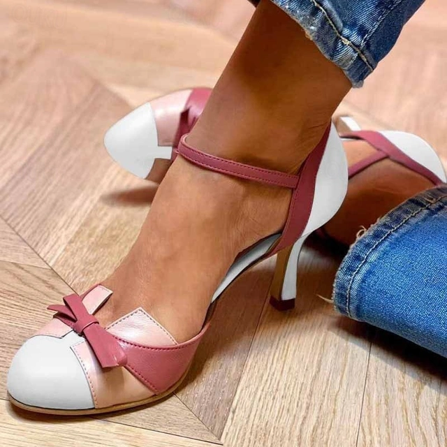 Orthopedic high heels for women, featuring ergonomic design & foot support. Comfortable & stylish pumps.