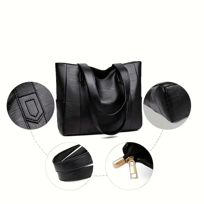 Versatile women's retro shoulder bag, elegant for everyday chic and timeless fashion.