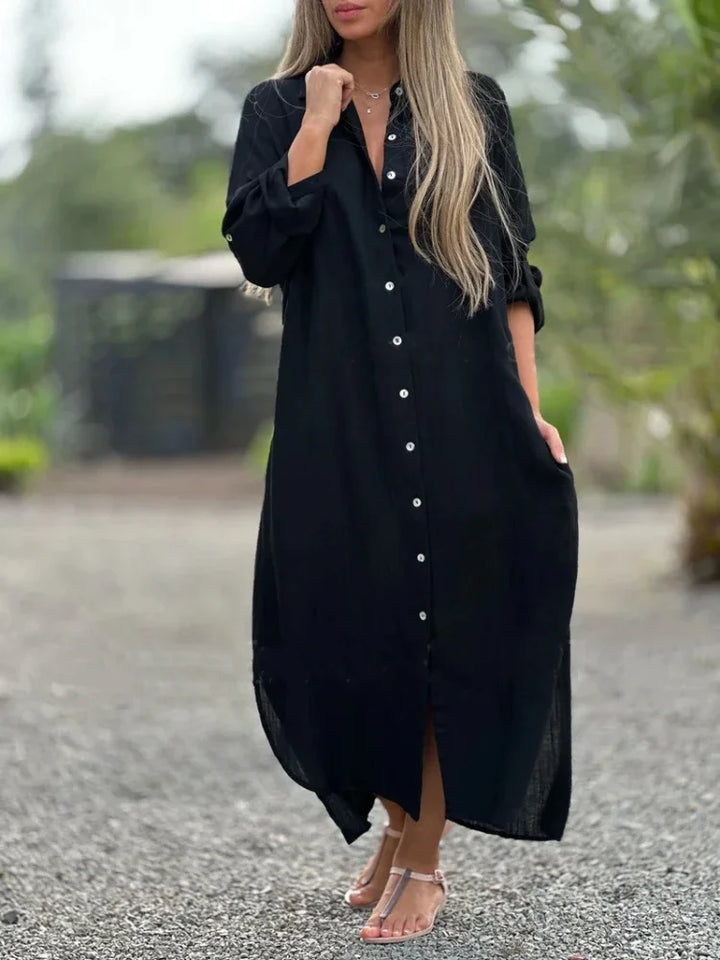 Versatile women's elegant summer maxi dress. Perfect as a casual everyday or chic beach dress.