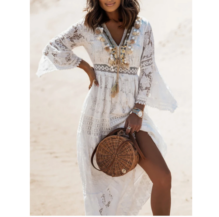Sophisticated women's summer dress, a stylish and comfortable choice for any event.