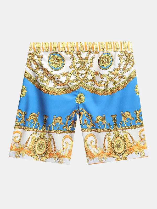 Elegant men's two-piece Italian Baroque summer outfit. Combining luxurious style with ultimate comfort.
