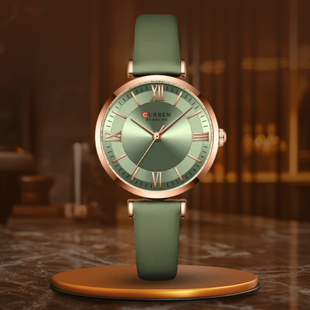 Durable unisex waterproof watch with a sleek design and comfortable khaki strap, a versatile fashion accessory.