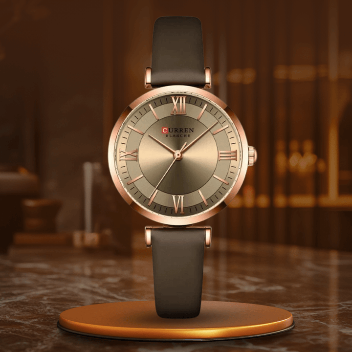 Stylish olive green waterproof quartz watch with a classic dial and durable strap, ideal for daily wear.