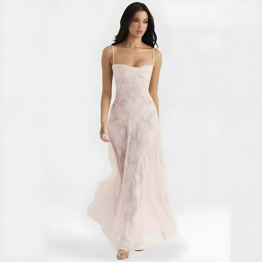 Beautiful A-line maxi dress for women, an elegant choice for special occasion wear.