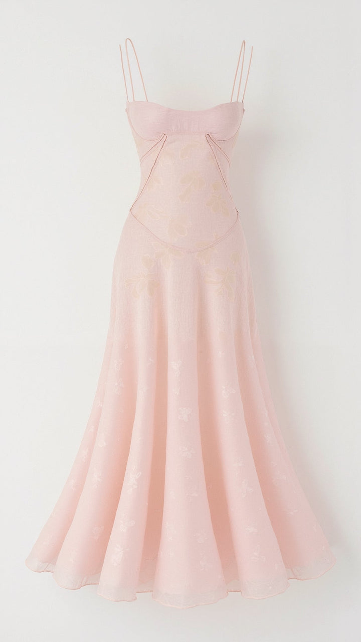 Sophisticated women's A-line evening dress, perfect for formal special occasion parties.